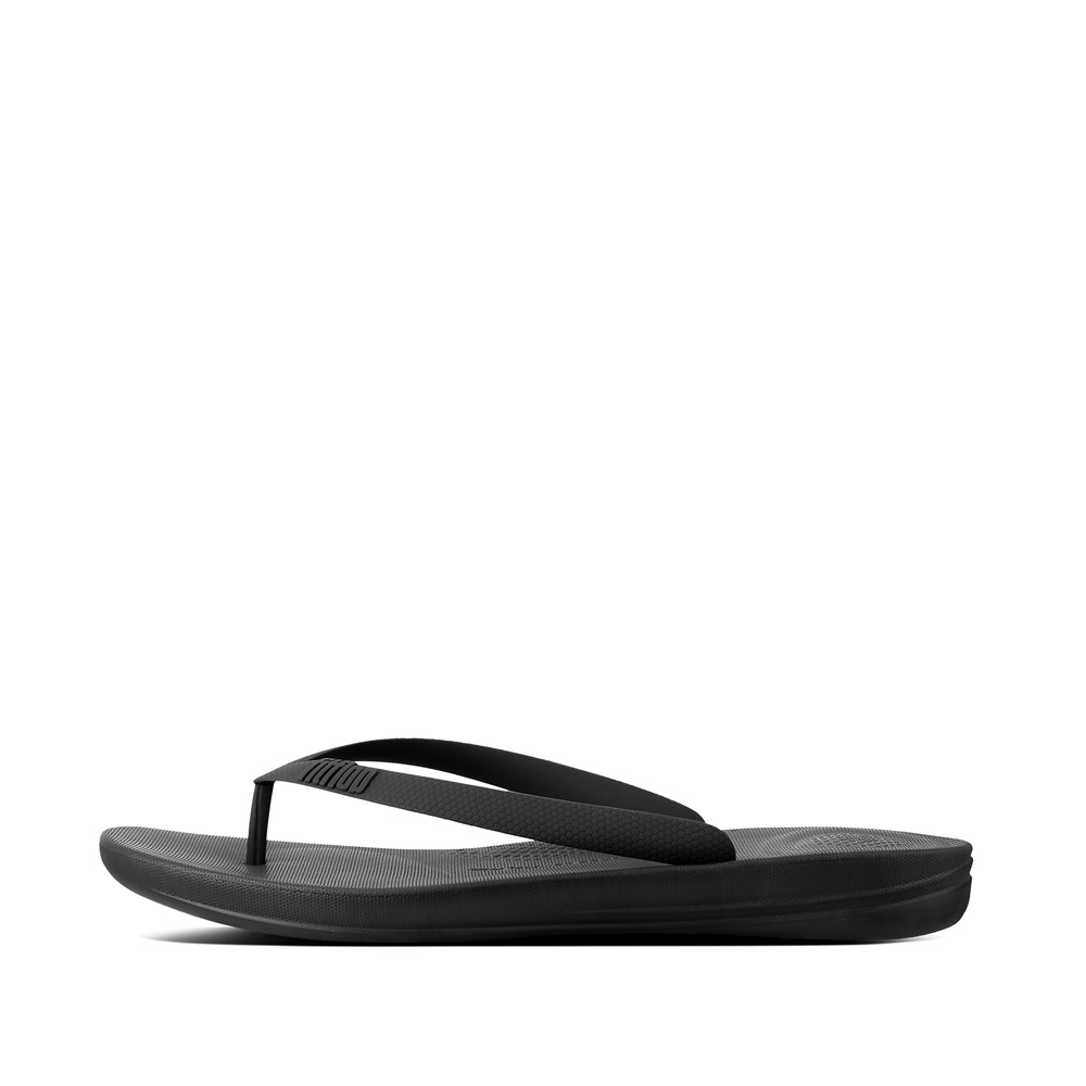 Fitflop Mens Flip-flops - Iqushion Ergonomic - Black - 296-DMQPRY
